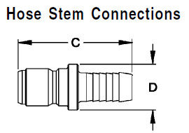 NBR Straight Through Coupler , Brass Quick Connect