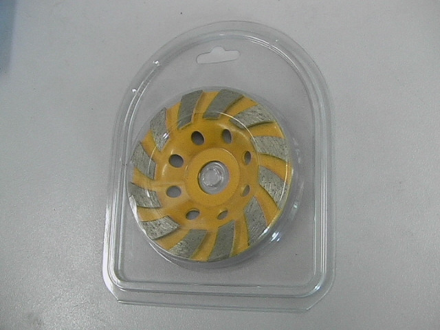 Blue Red 4'' Diamond Cup Wheel Wide-segmented Cup Wheel for Granite