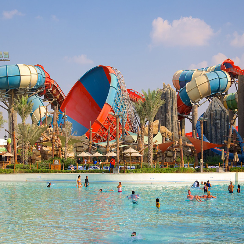 Entertainment Artificial Wave Pool Water Slide Supplier For Resort Hotel