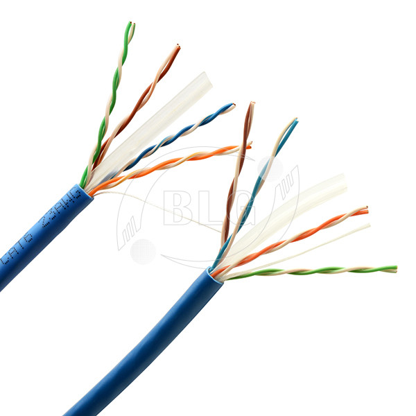 Ethernet UTP Cat6 Lan Cable With 8 Cores 23AWG Solid 0.57mm Bare Copper