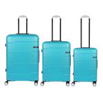 Light Blue Hardside Spinner Wheels Travel Luggage Sets