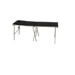 Commercial Foldable Patient Examination Couch Black Hospital Examination Bed