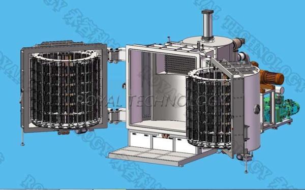 2 - Doors Copper PVD Vacuum Coating Machine, Resistance Thermal Filament