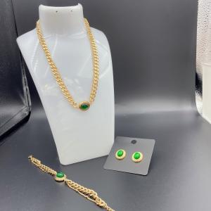 China 2024 New Waterproof Trendy Stainless Steel Jewelry Sets , 18K Gold ,Luxury Gift, Wholesale wholesale