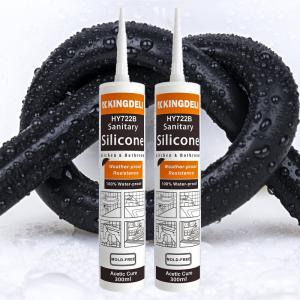 China Waterproof Glass Glue Sanitary General Silicone Sealant For Bathroom And Kitchen wholesale
