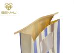 Candy Food Grade Kraft Custom Printed Paper Grocery Bags Zipper Sealing