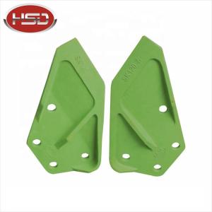 China Durable 4 holes green color machinery engineering&amp;construction parts bucket side cutter for SK120 excavator spare parts on sale wholesale