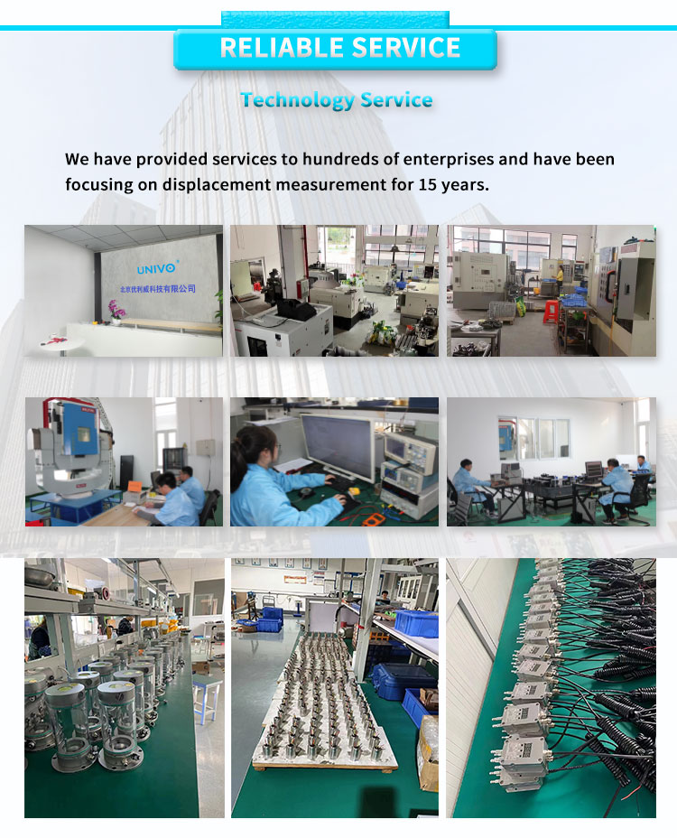 Customized UNIVO LVDT for High Precision Nuclear Power Industry Applications 304/316L
