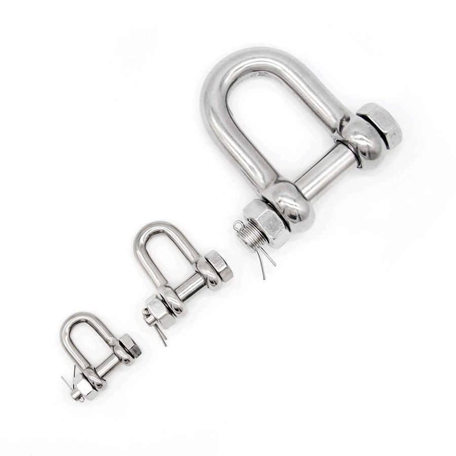 Bow Anchor Shackle With Safety Bolt And Nut Pin