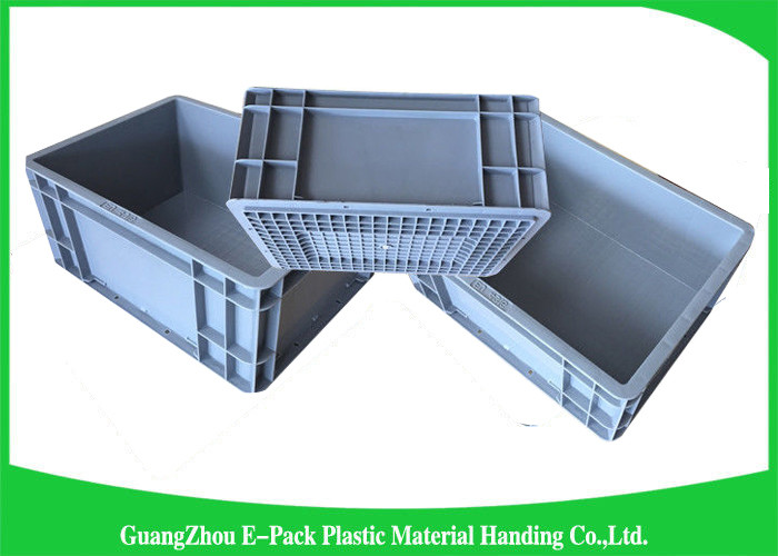 Large Standard Warehouse Plastic Euro Stacking Containers 800*600*340mm