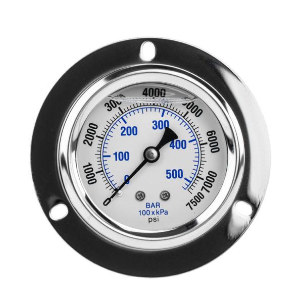 Liquid Filled Vacuum Water Pressure Gauges Stainless Steel Brass Radial
