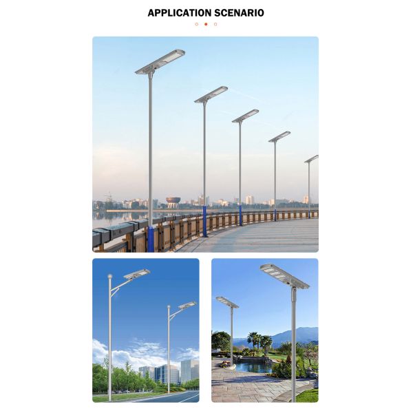 Outdoor Road Solar Panel LED Street Light Aluminum Waterproof IP65 100W 200W 300W