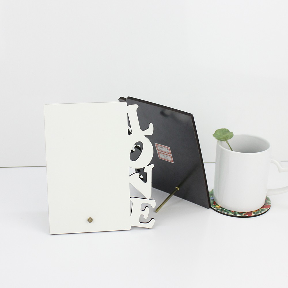 Gloss White 127g 180x150mm Sublimation Mdf Photo Frame