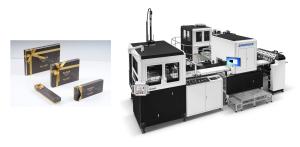 China Food Packaging Box Manufacturing Machine / Industrial Carton Box Maker Machine wholesale