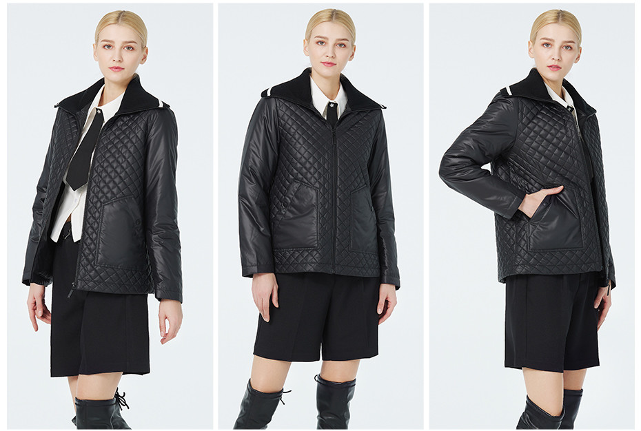 short coat, commercial style，water-proof materail，for all kinds of wears，black coat