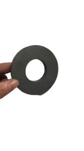 China Hard Diametrically Magnetized Ferrite Ring Magnet D65X32X20mm Custom Size Y30 Y35 wholesale