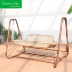 Outdoor Patio Swing Chair Leisure Hotel Double Patented Garden Waterproof Rattan