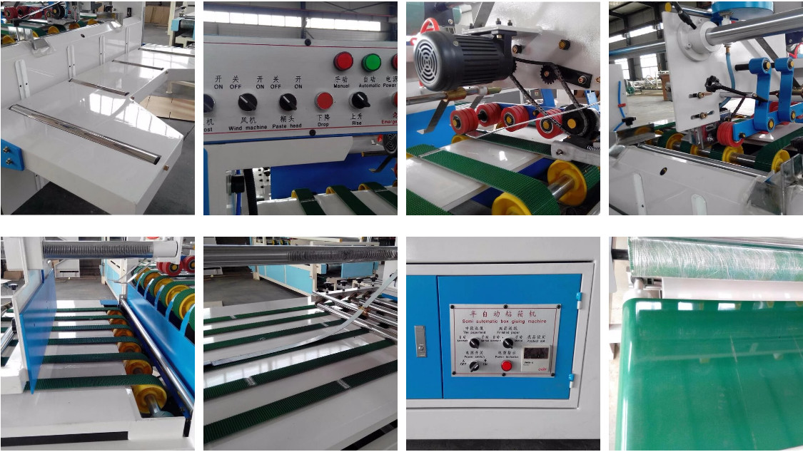 2200w Semi Automatic Folder Gluer Machine