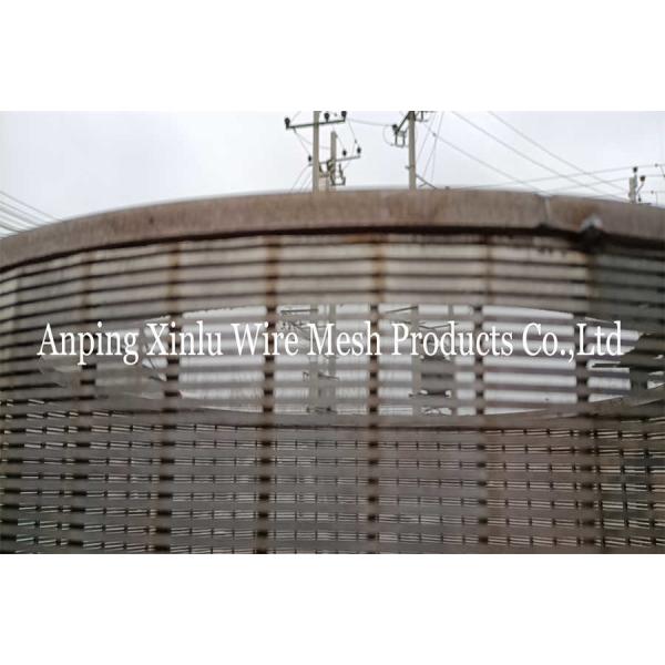 Chemical Petroleum Rotary Screen Drum 1800mm Length Stainless Steel Filter Cylinder