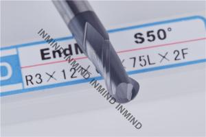 China High Tenacity Ball Nose Cutter , HRC50 Aluminium Metal Cutting Tools wholesale