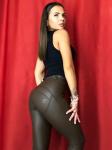 Ladies Fitness Middle Waist Push Up Leather Leggings