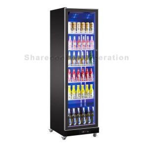 China Vertical 418L Commercial Display Refrigerator Double Glazed Door For Shop wholesale