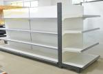 Double Side Commercial Steel Racks Hypermarket, Slanted Arms Cold Rolled Steel