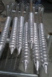ASTM A153 Screw Pile Anchors Solar Ground Screw 12inch For Pv Mounting