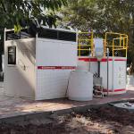 3500 Kg MBR Wastewater Treatment Plant Packages Industrial Household With PLC