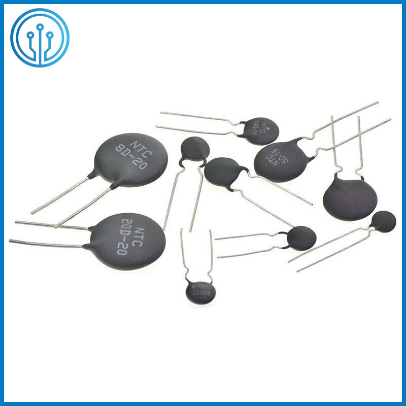 Black Phenolic Resin Disc Type Power NTC Thermistor Thermal Resistor 22D-5 25D-5