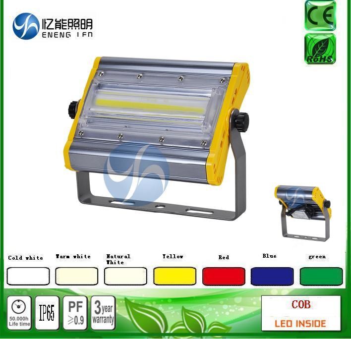 high quality Red green green blue yellow 40W led cob flood light led Tunnel lamp120-140LM/W with Bridgelux AC85-265V