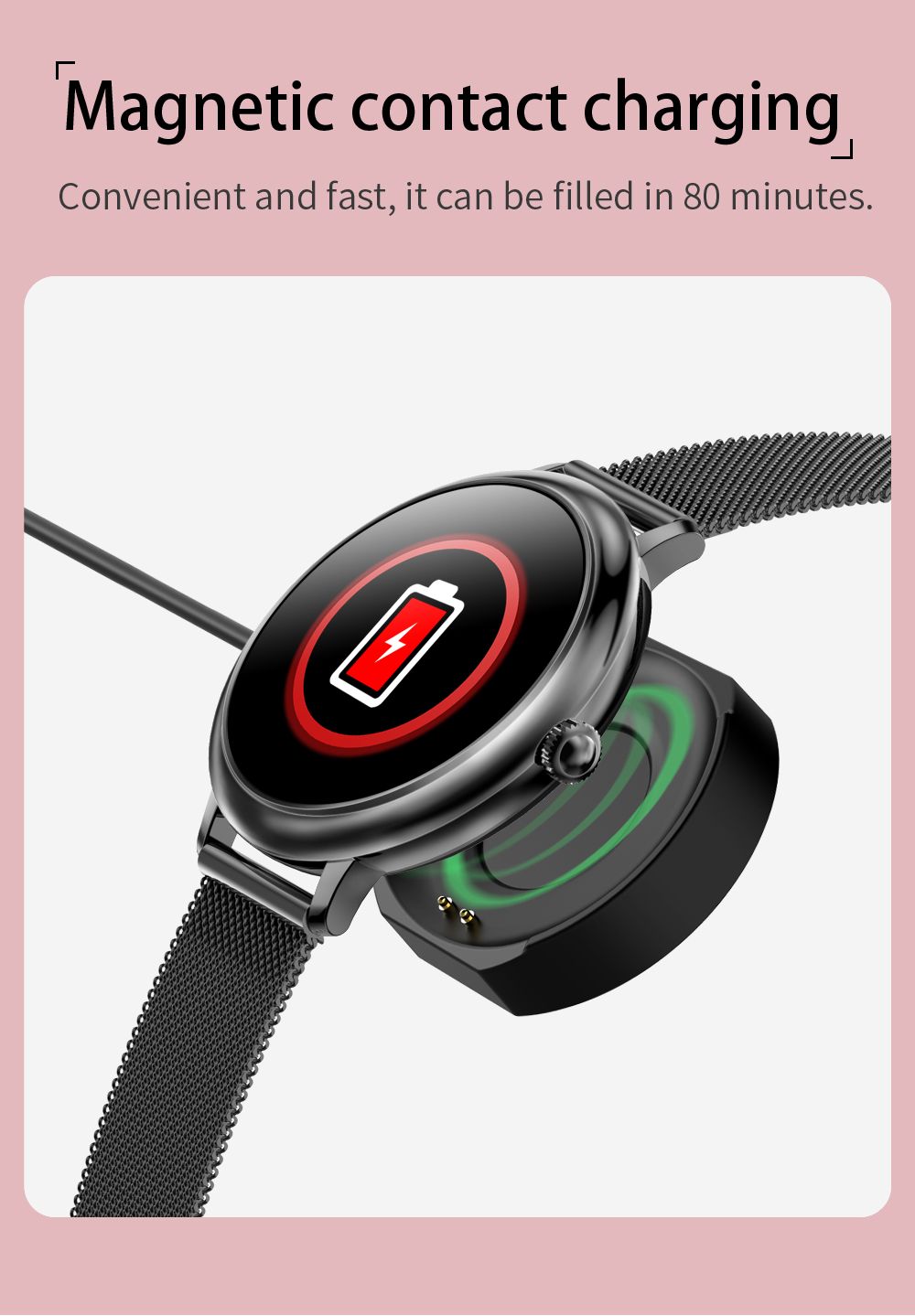 CF90 Smart Watch 8762C Phones 1.08inch A Bracelet Reminder Push WeChat Reminder Realtek