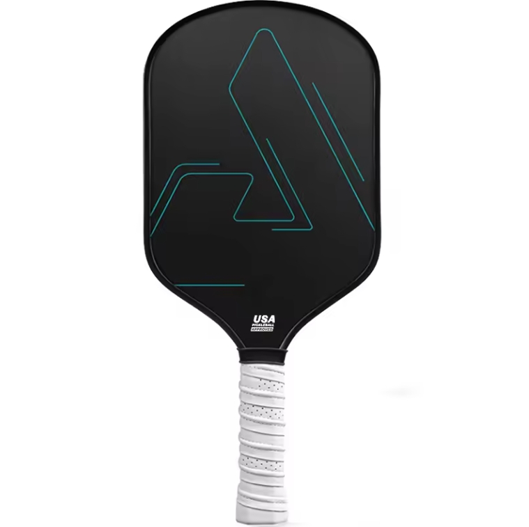 Entertainment Pickleball Paddle with T700 Carbon Fiber Technology and PU Handle Leather