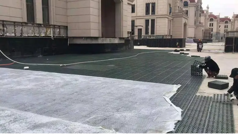 Rectangle Waterproof HDPE Drainage Board Dimple Membrane Drain Mat for Green Roof