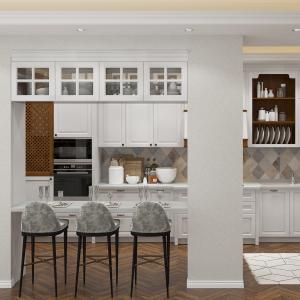 China Readymade Kitchen Sink Cupboard Cabinets Frameless Brushed Nickel Hardware wholesale