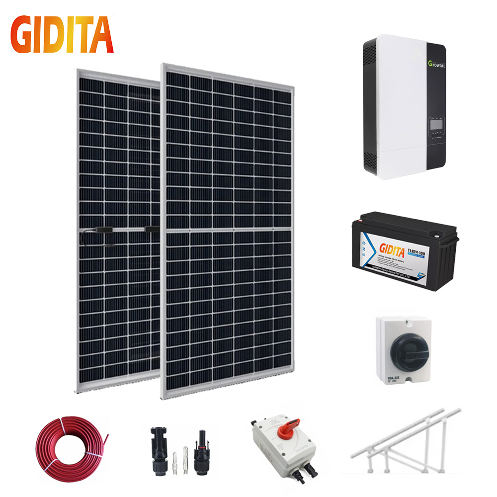 Off Grid 5000w Solar Panels Pv Power Energy 5kwp 5kw Solar System