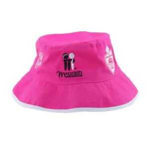 China OSFM Size Brushed Cotton Custom Embroidered Bucket Hats Female Fishing Hats Pink wholesale