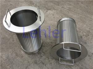 China Lehler Wedge Wire Filter Elements High - Precision Slot Opening Dia 168mm wholesale