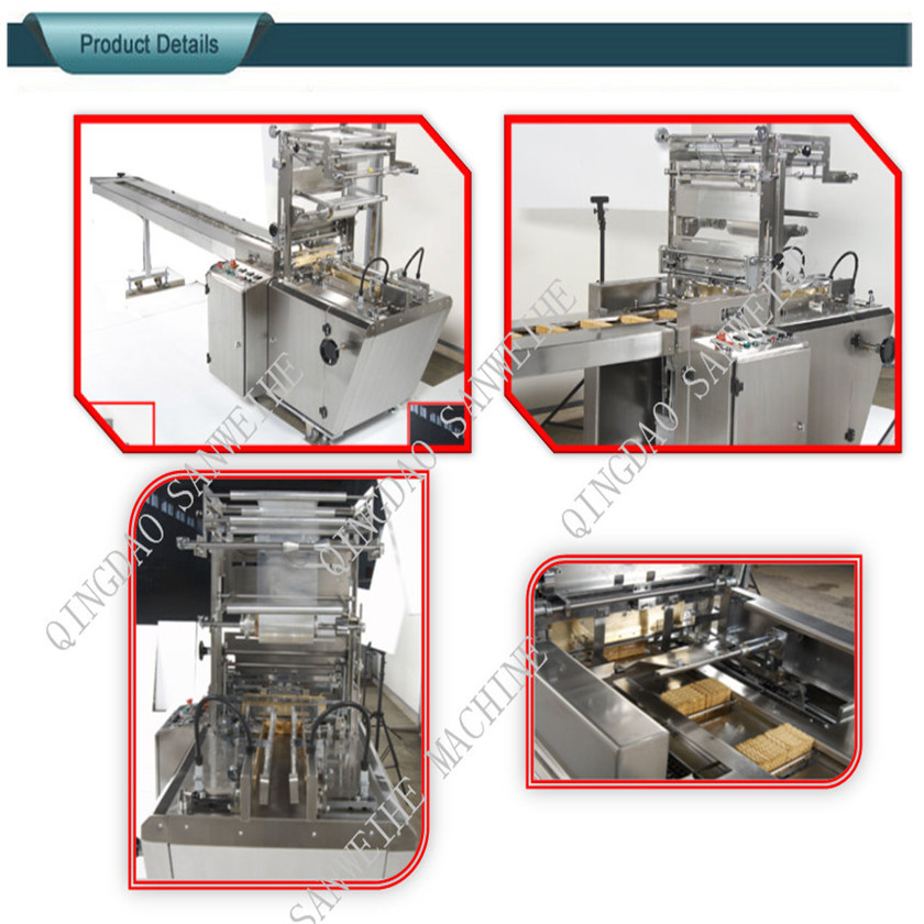 X-Fold Type Rice Cake Biscuit Wrapping Machine for Solid Material 4800*1100*1850mm