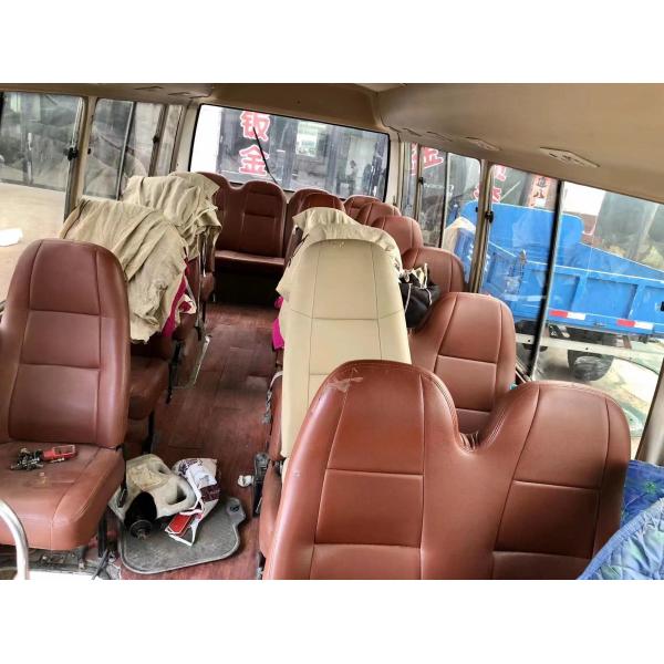 30 Seater Used Coaster Buses Mini Coach Bus 1HZ Front Engine Bus
