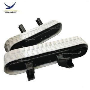 China OEM&amp;ODM crawler rubber track undercarriage system for 3-10 tons hydraulic spider lift crane spare parts wholesale