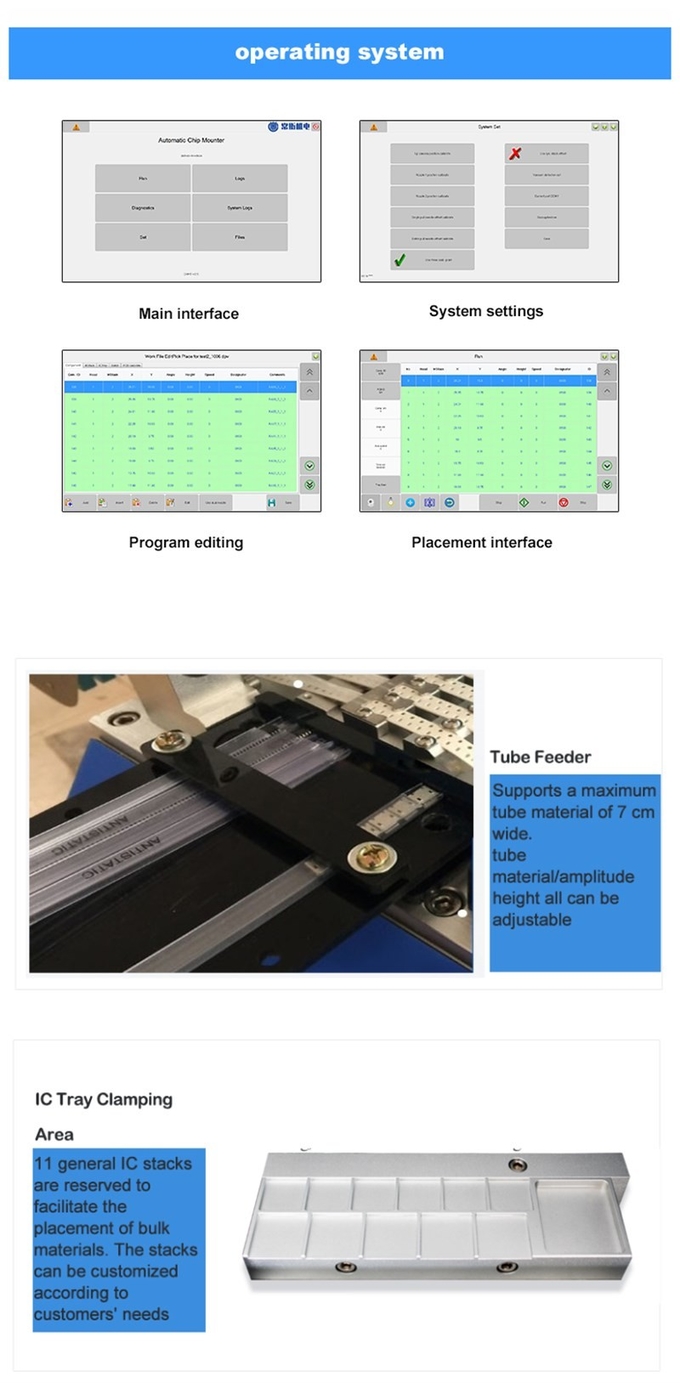 Full Automatic Smt Pick And Place Machine Electronics Production Machinery