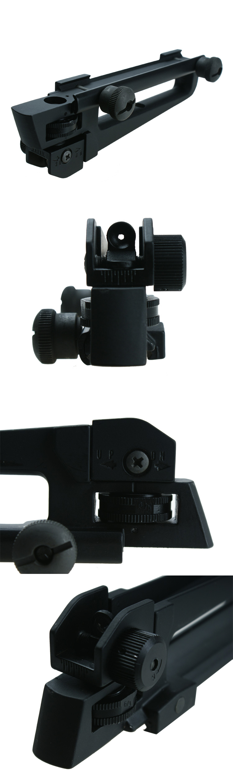Matte Black Scope Mount Accessory Detachable Flat Up Carry Handle with Magnetic Mount