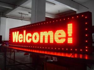 China Red 256x128mm P16 Outdoor Monochrome LED Signs wholesale