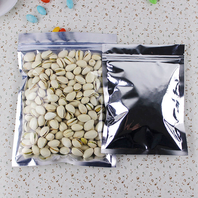 Custom printed food grade material Aluminum foil stand up plastic pouches for snack food