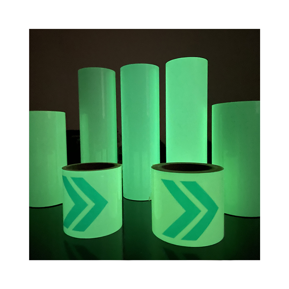 Outdoor Duct Glow In The Dark Anti Slip Grip Tape Reflective Photoluminescent Tape For Stairs