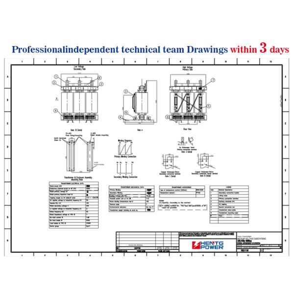 Epoxy Resin Dry Type Distribution Transformer 80 Kva 3 Phase With Triple Winding Coil
