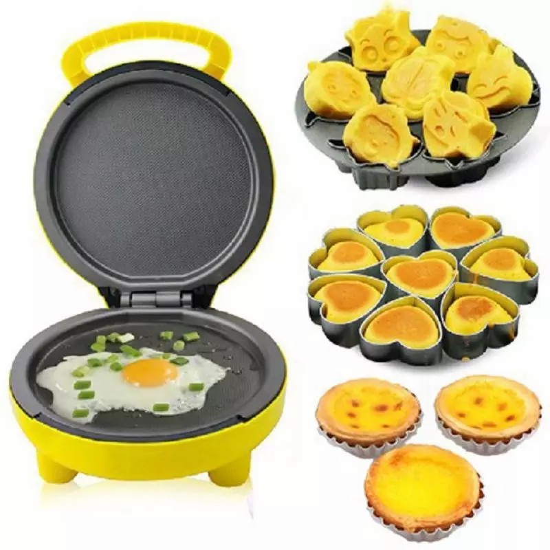 Customized Design 2 In 1 Mini Electric Pancake Maker And Crepe With Pancake Maker Pan For Die Casting