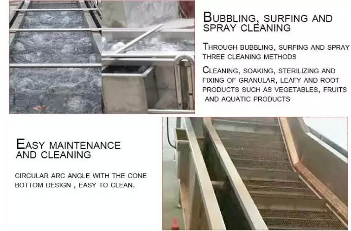 3000W Fruit Vegetable Washing Machine Fully Automatic Multi Functional