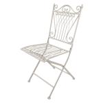 Transparent Outdoor Garden Bistro Cafe Vintage Square Metal Wrought Iron Folding
